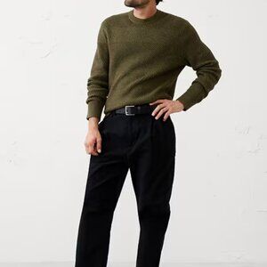 Banana Republic Factory Olive Zigzag Textured Sweater - NWT